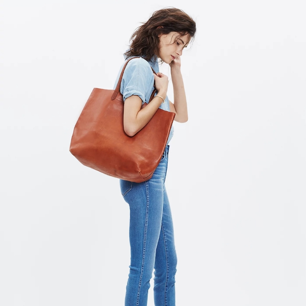 NWOT Madewell Leather Transport Tote